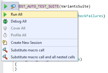 ReSharper C++ Boost.Test Detection