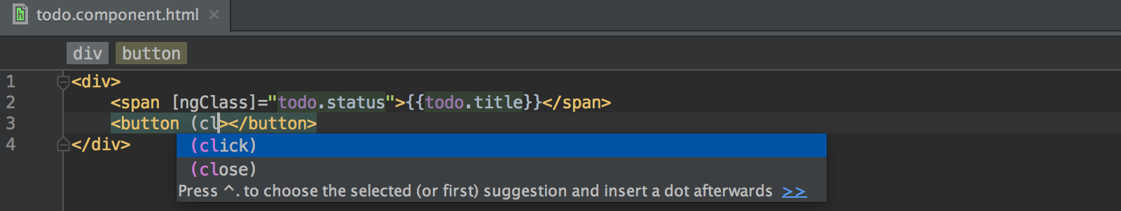 webstorm angular 2