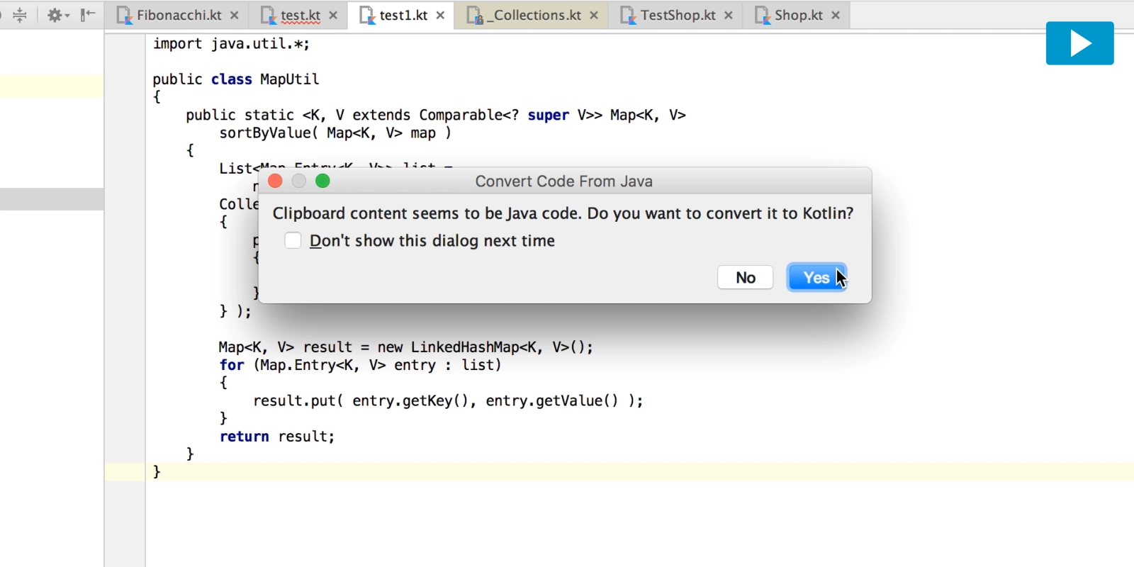 Kotlin check