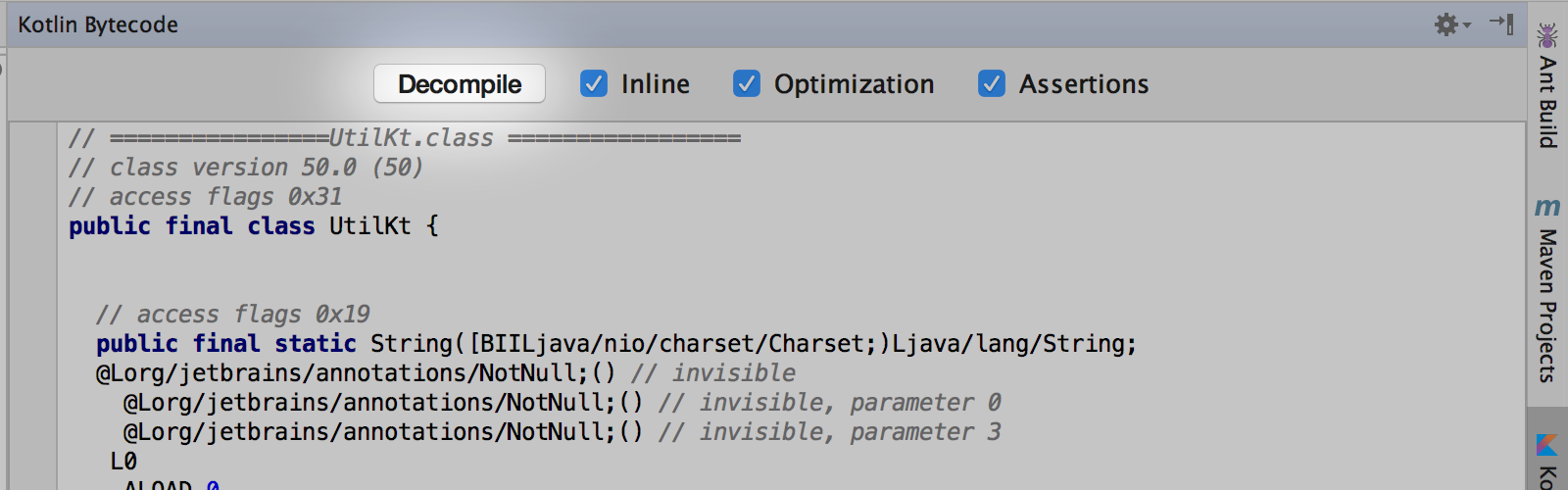 decompile kotlin to java online