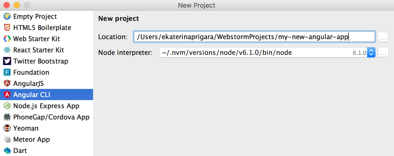 angular cli webstorm