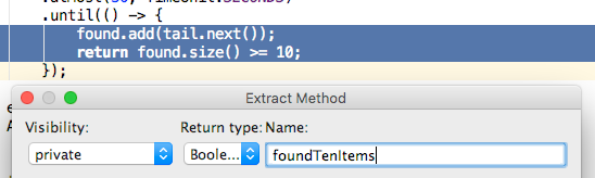 Extract longer lambda expressions into methods