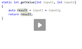 Inline Variable refactoring for cpp