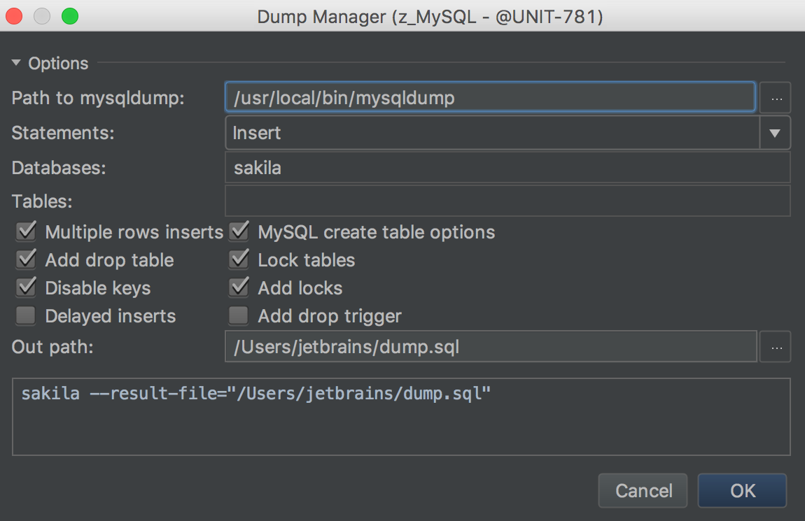 datagrip mysql