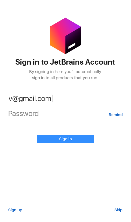 download jetbrains account license