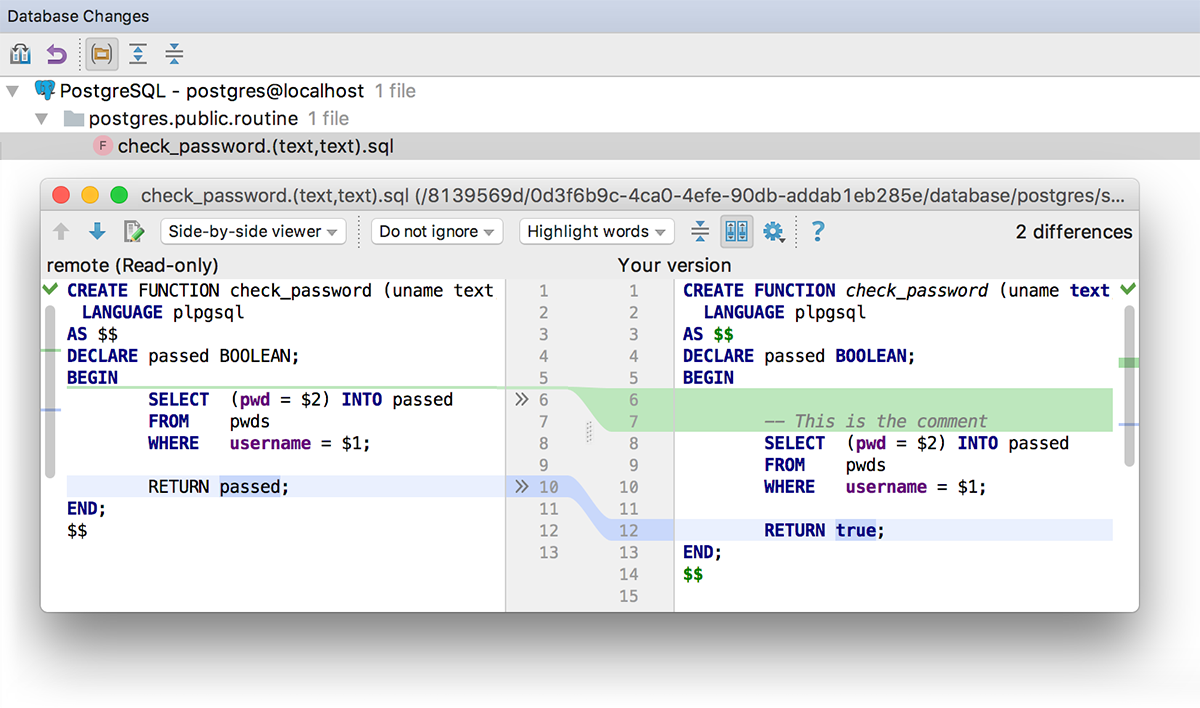 datagrip not showing tables