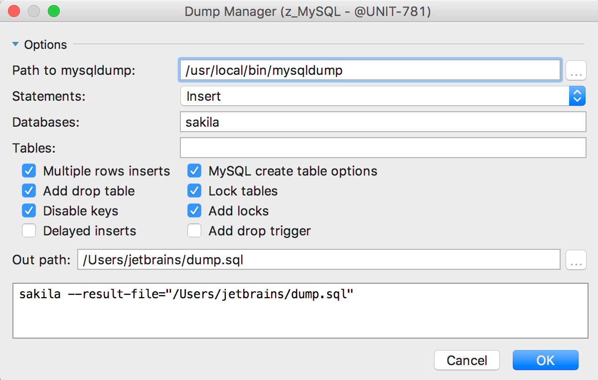 datagrip connect to database by pem key