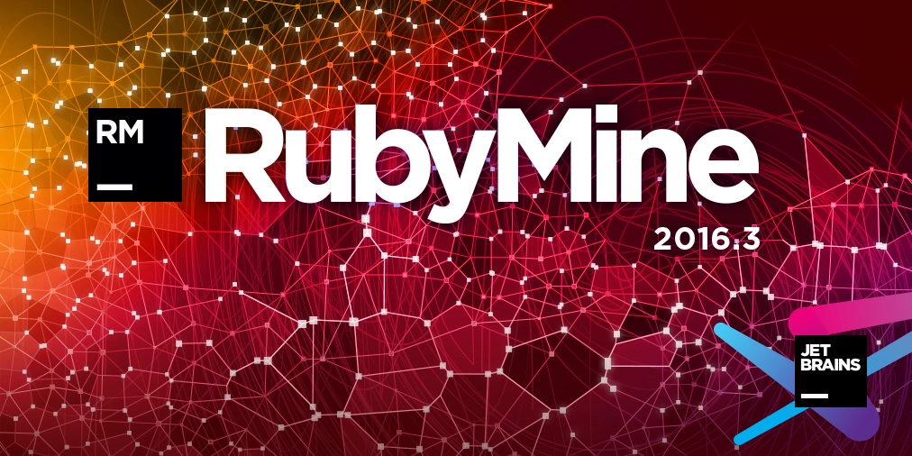 RubyMine 2016.3 splash