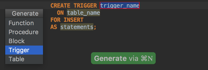 datagrip generate diagram