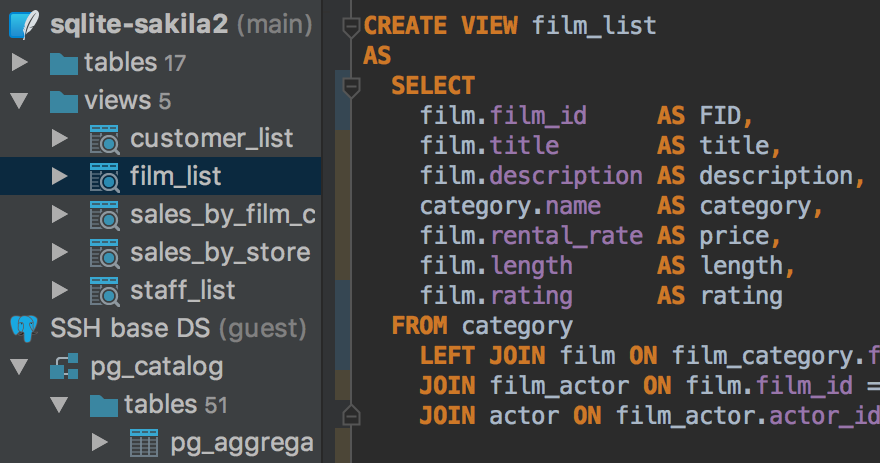 datagrip sqlite