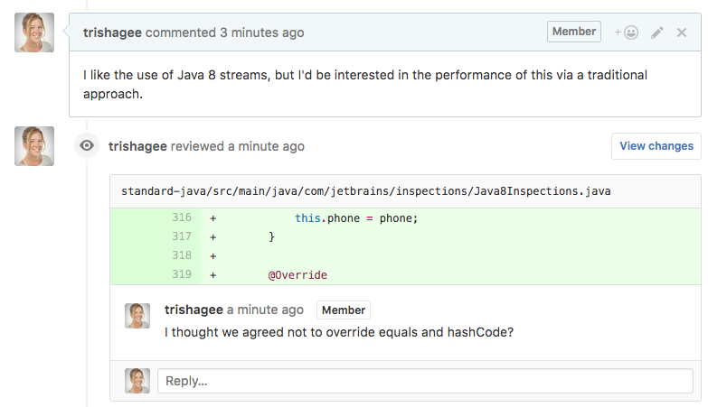 Comments are synced with GitHub