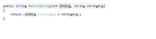 Rearranging method parameteres