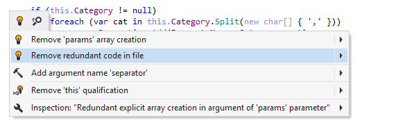 Removing redundant array creation