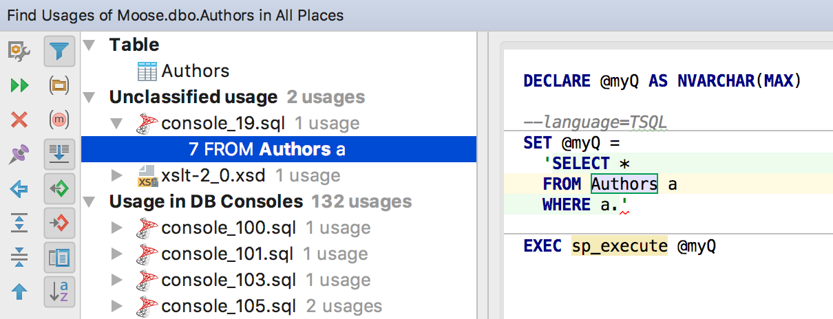 datagrip sqlite