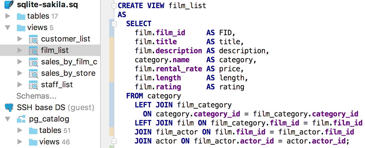 datagrip sqlite data types