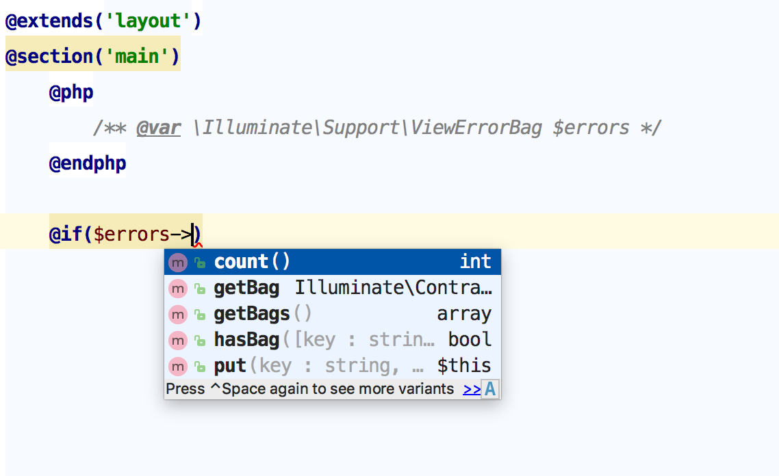 phpstorm and laravel 5