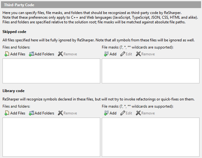 resharper configure settings to improve performance