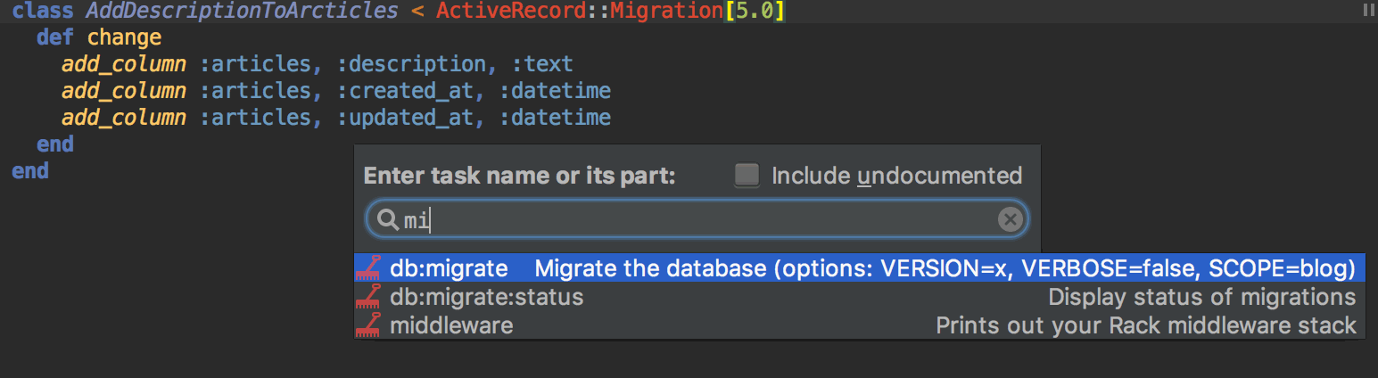 open rubymine from terminal