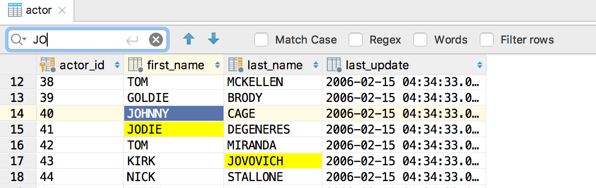 datagrip sqlite data types