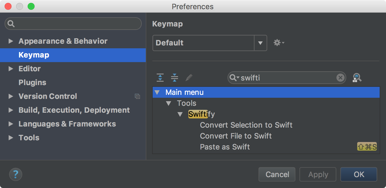 Swiftify actions