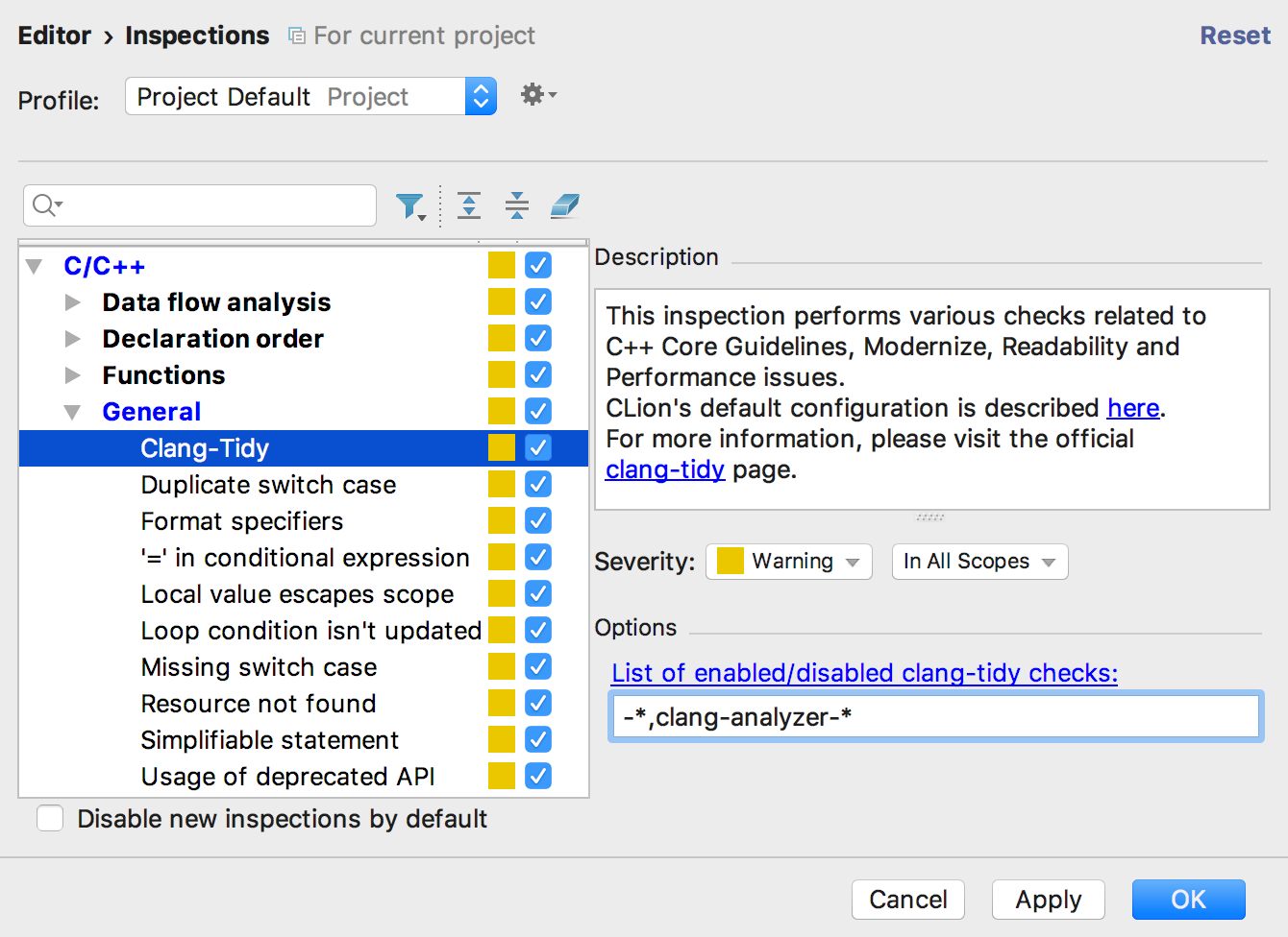 CLion 2017 2 Released Clang Tidy Force Step Into Better C Support CLion 2017 2 Released Clang Tidy Force Step Into Better C Support