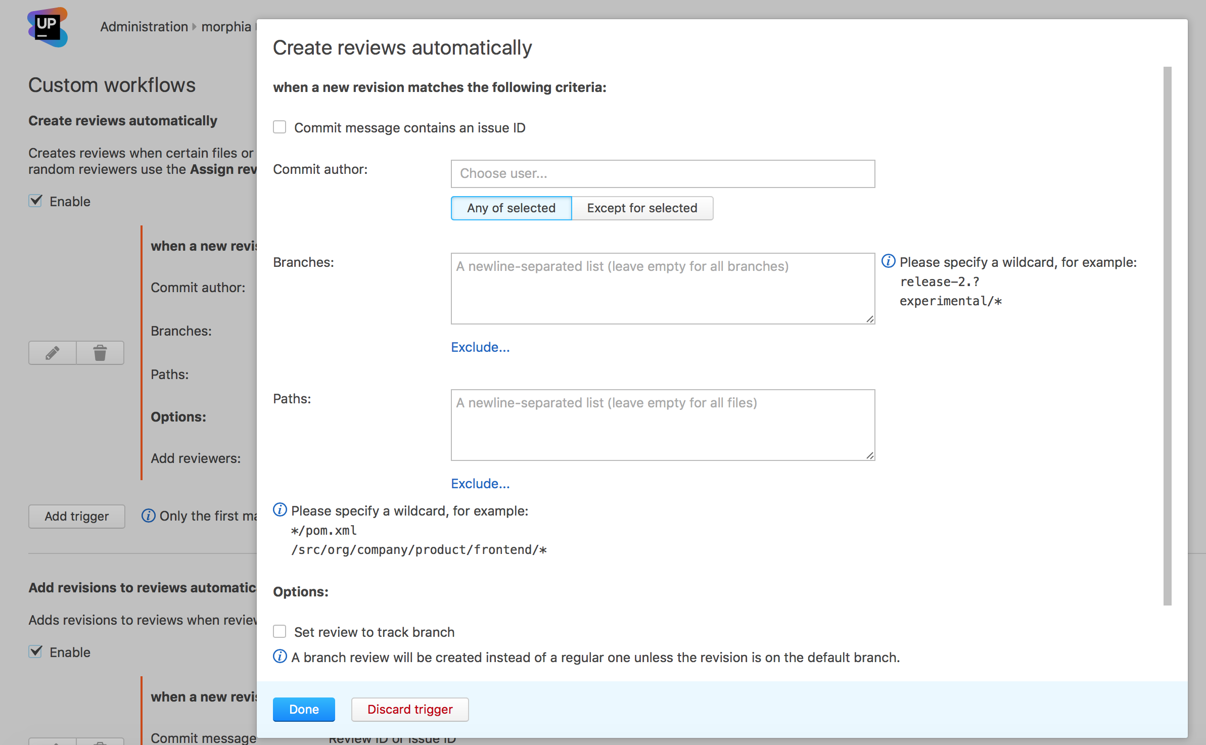 Custom Workflow