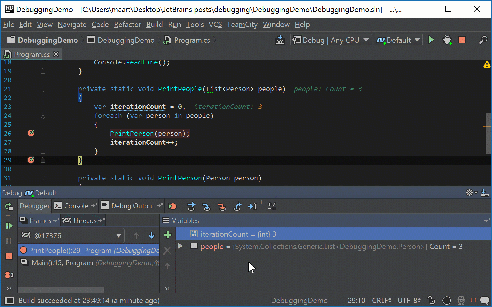 Running and debugging a .NET project in Rider | The .NET Tools Blog