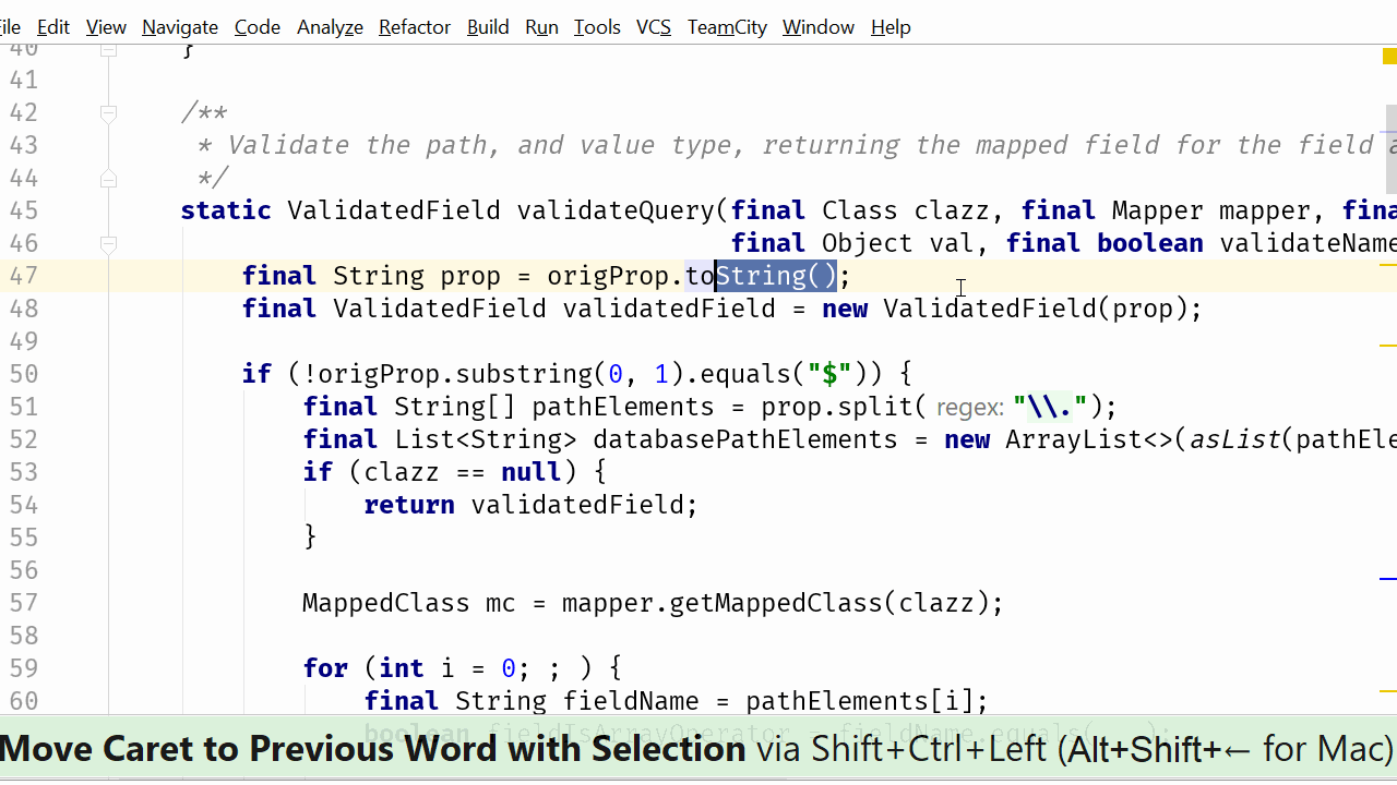 Change StringBuilder parameter to a String