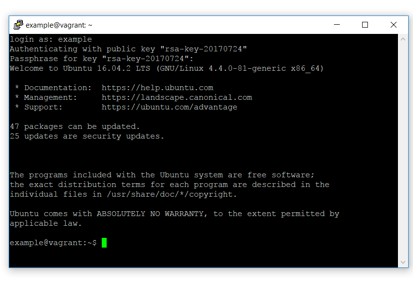 putty ssh key setup