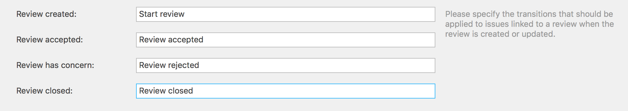 Transitions in Upsource