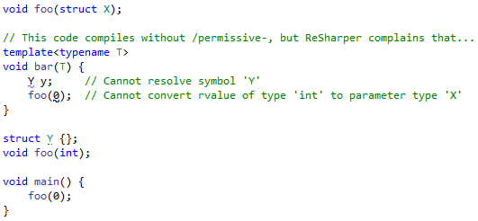 Two-phase name lookup