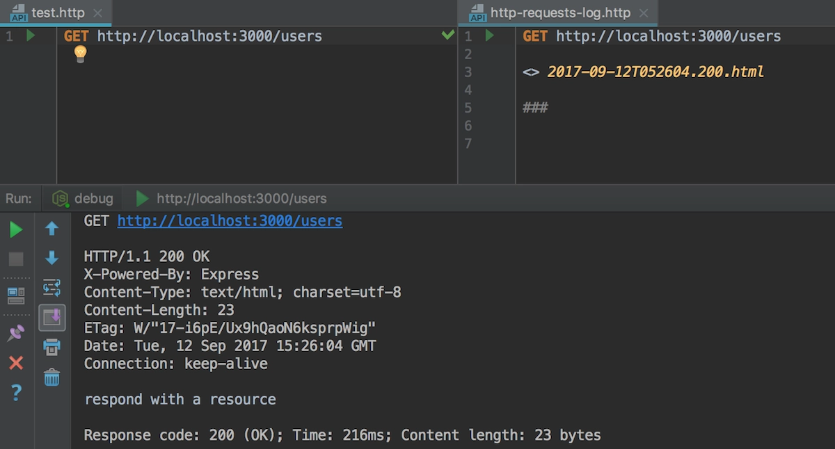 jetbrains webstorm rest testing