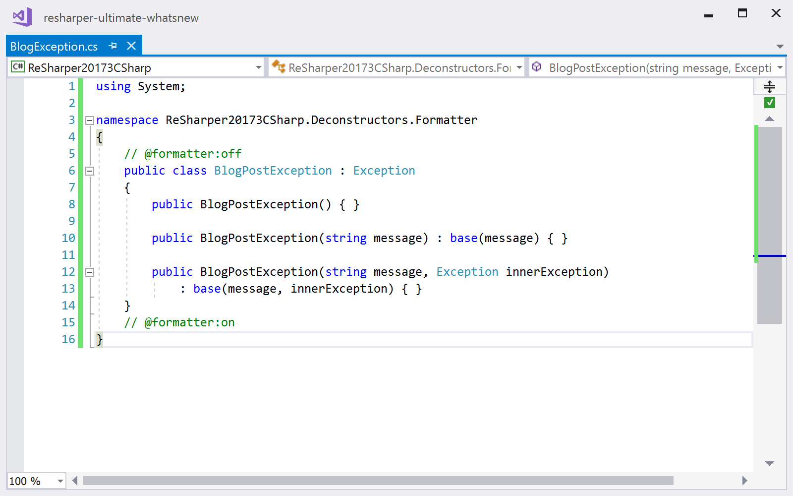 Disable code formatter with comment