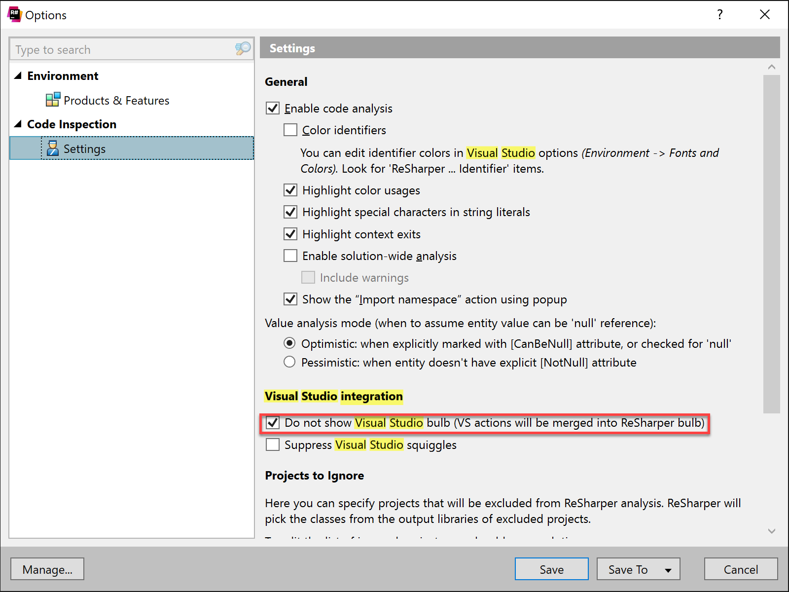 resharper configure settings to improve performance