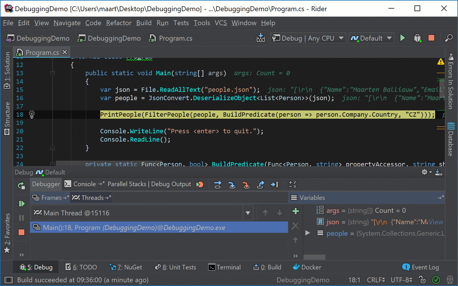 Smart Step Into debugging in Rider - The JetBrains Blog
