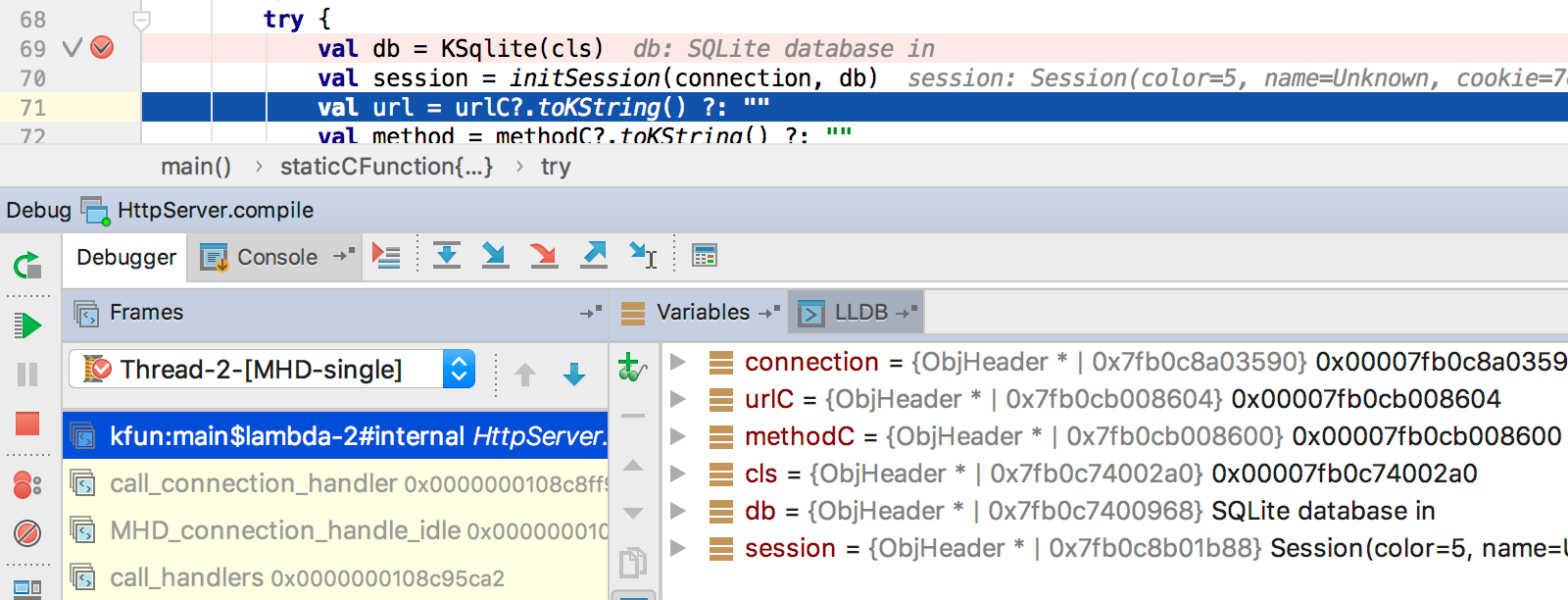 clion debugger