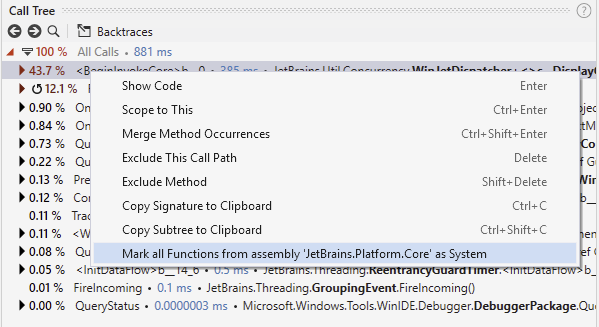 Mark user assembly as system