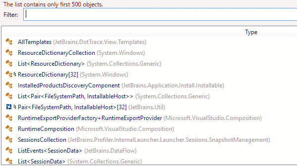 Improved object search in dotMemory | The .NET Tools Blog