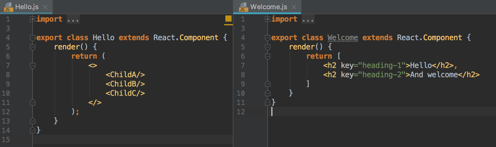 react fragment with class name