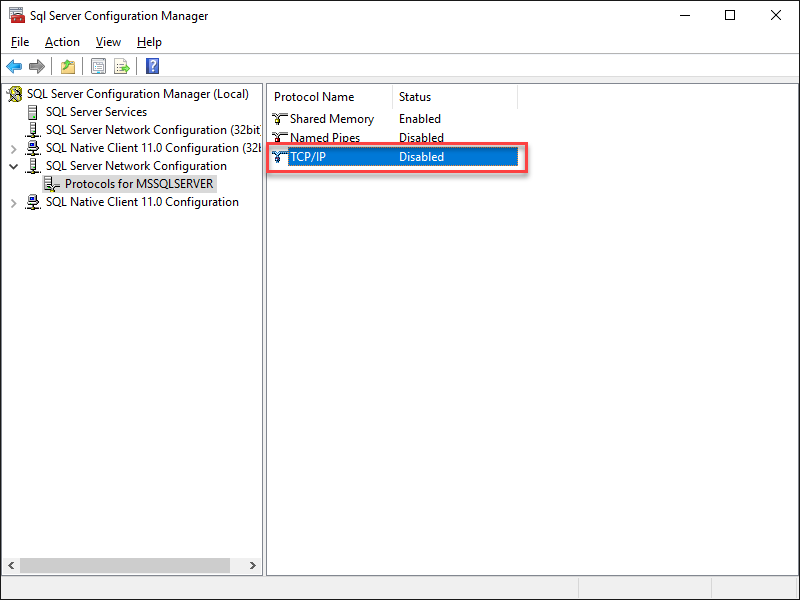 SQL Server Configuration Manage