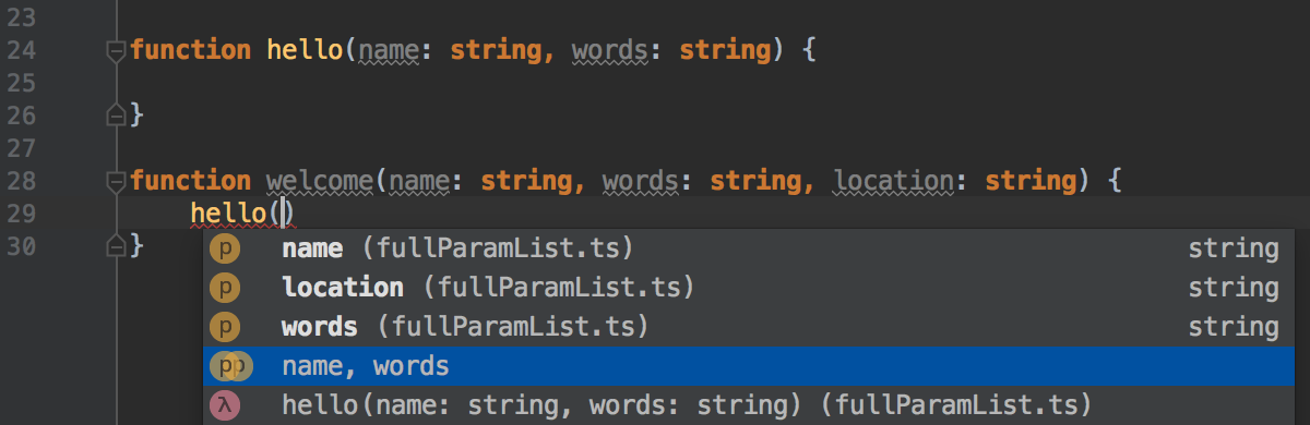 param-list-in-function