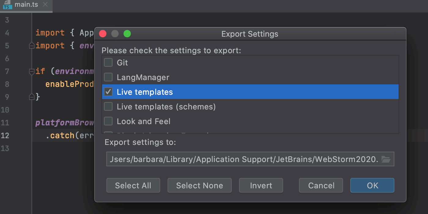 webstorm snippets react