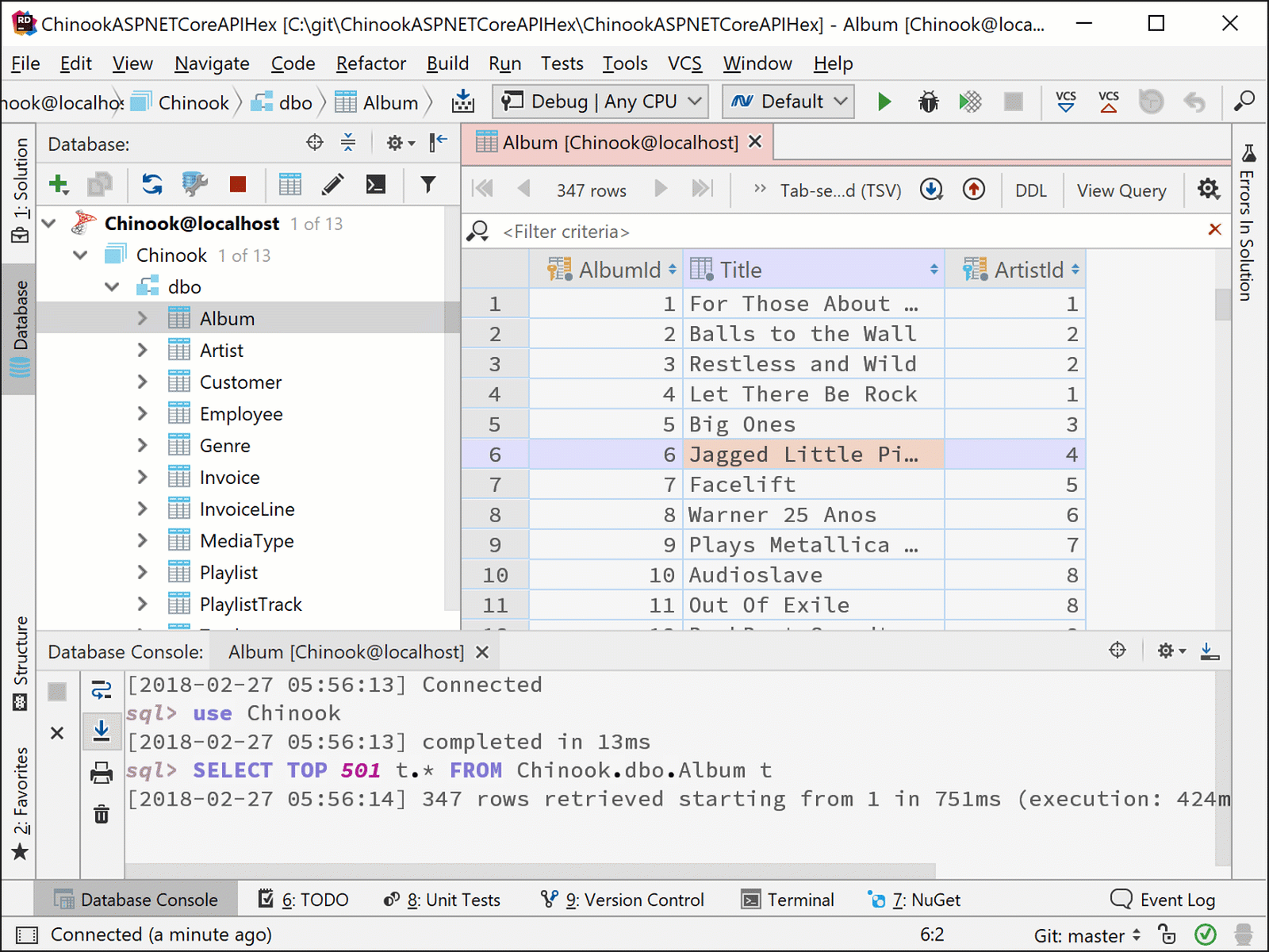 Navigating forward through foreign keys