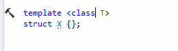 Switch between class and typename