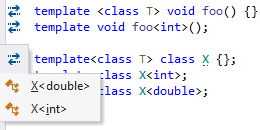 Explicit instantiations