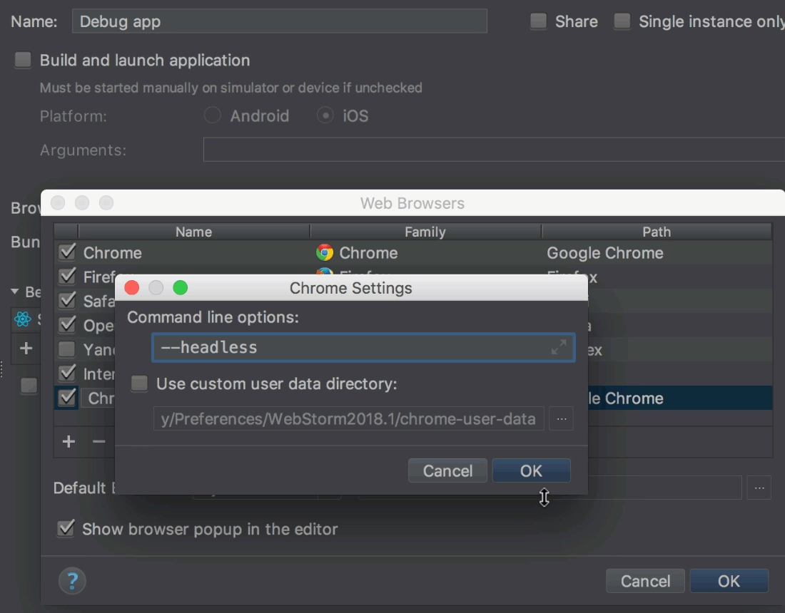 create react app webstorm