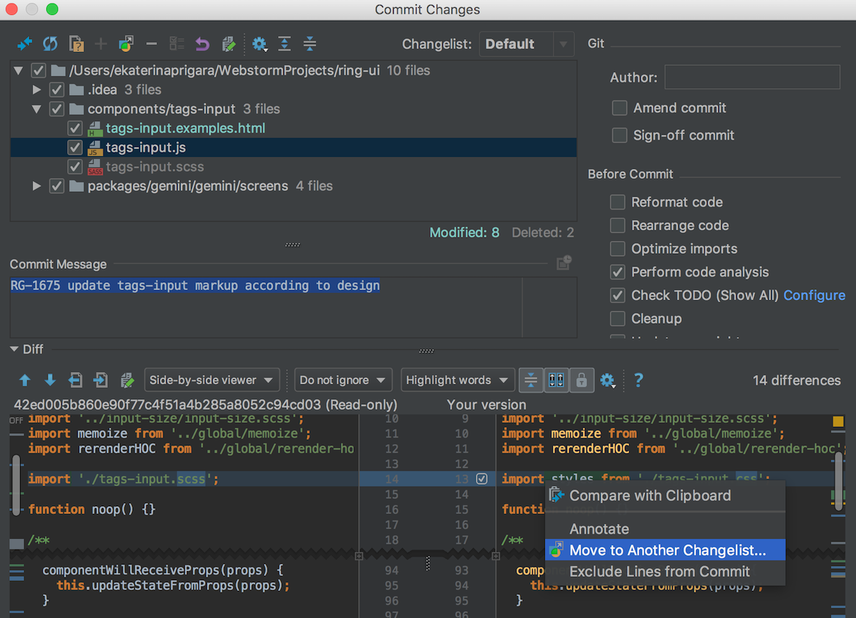 phpstorm format code in selection