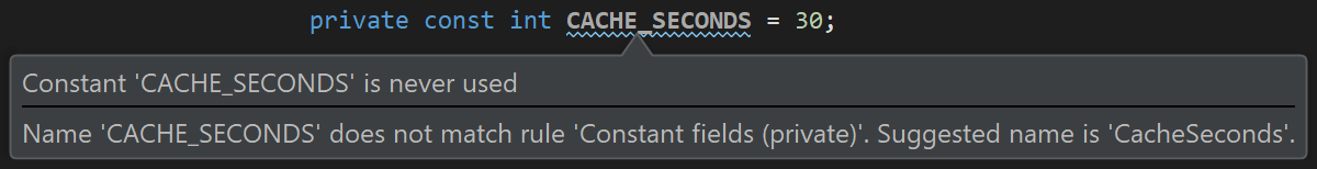 Consistent variable, property and constant casing throughout our codebase