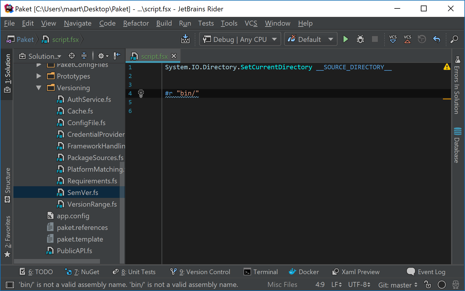 Code completion for referenced assemblies