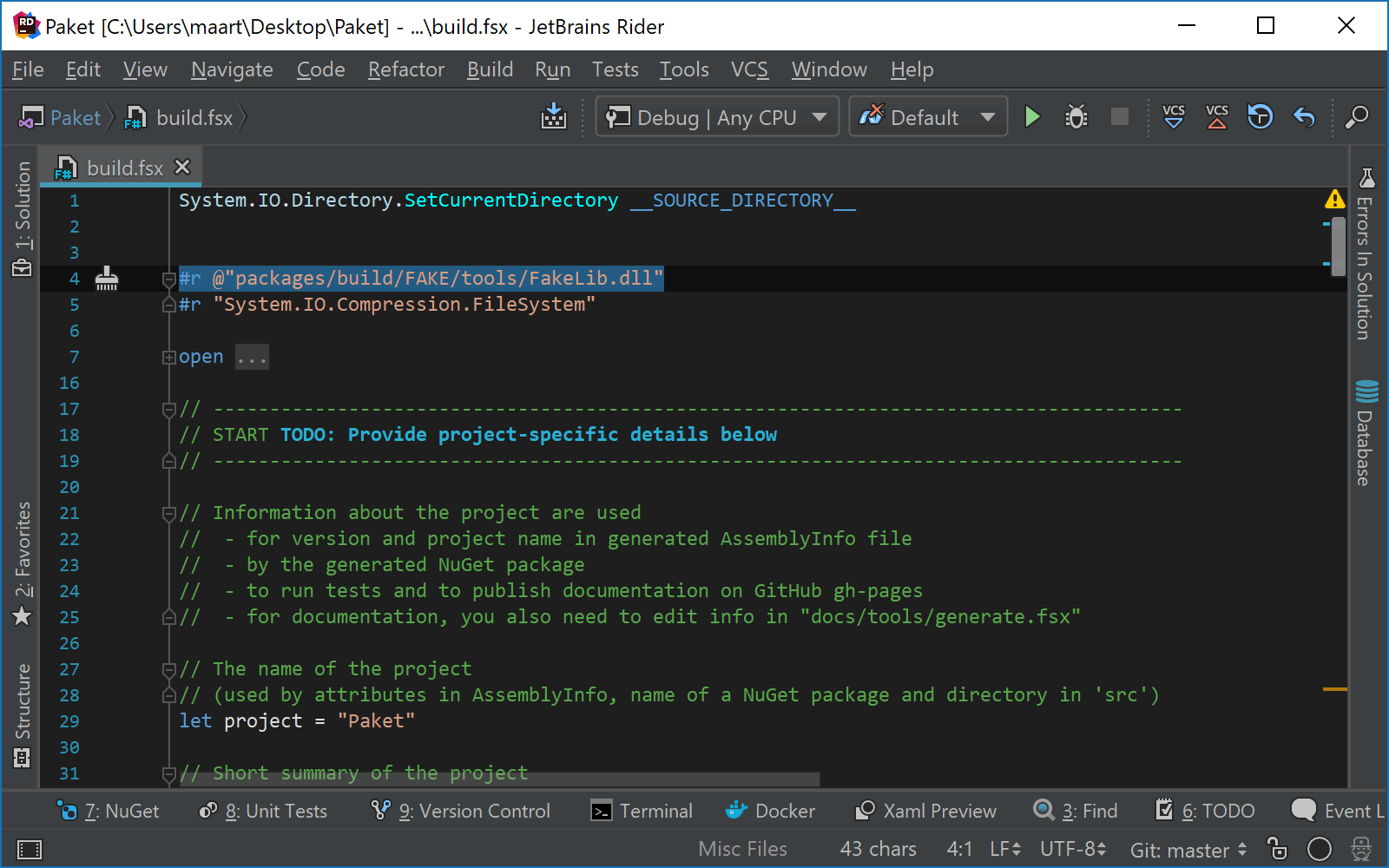 Navigate to referenced type from script file